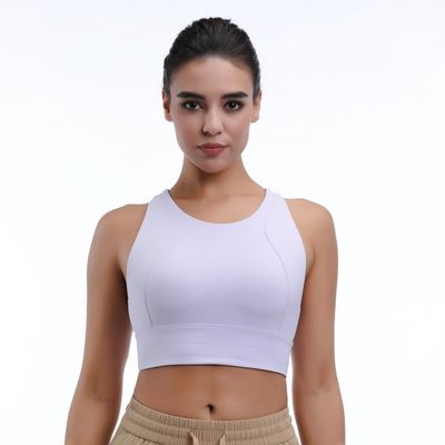 Medium Impact Feminino Respirável Tops Fitness Racerback para Conforto