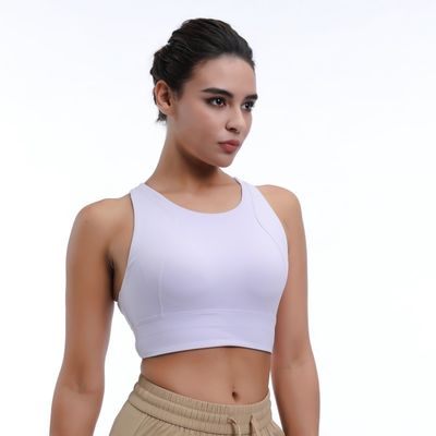 Medium Impact Feminino Respirável Tops Fitness Racerback para Conforto