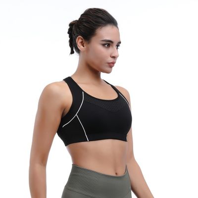 Custom Women Active Wear Sports Bra Wicking &amp; Top de Treino Respiravel