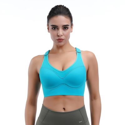 Sustão esportivo de alto impacto para mulheres Wicking de umidade e top de treino respirável