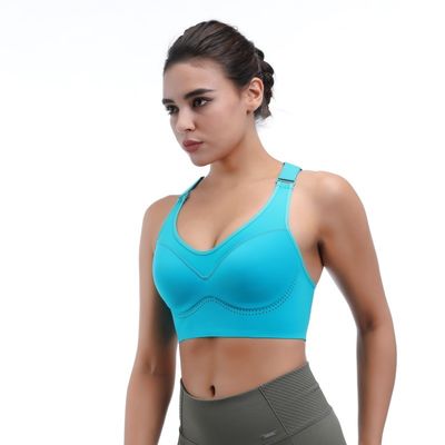 Sustão esportivo de alto impacto para mulheres Wicking de umidade e top de treino respirável
