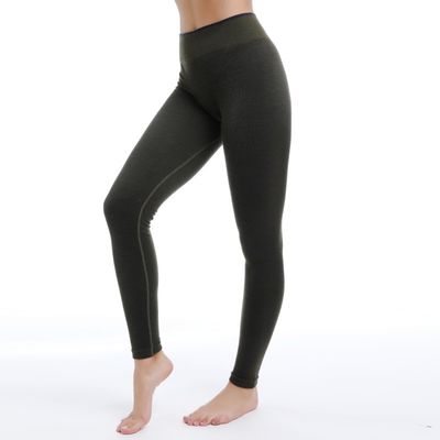 Leggings de treino sem costura Wicking de umidade 4-Way Estiramento Não ver através