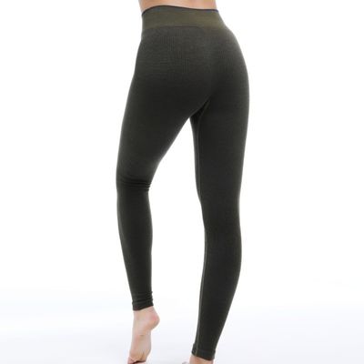 Leggings de treino sem costura Wicking de umidade 4-Way Estiramento Não ver através